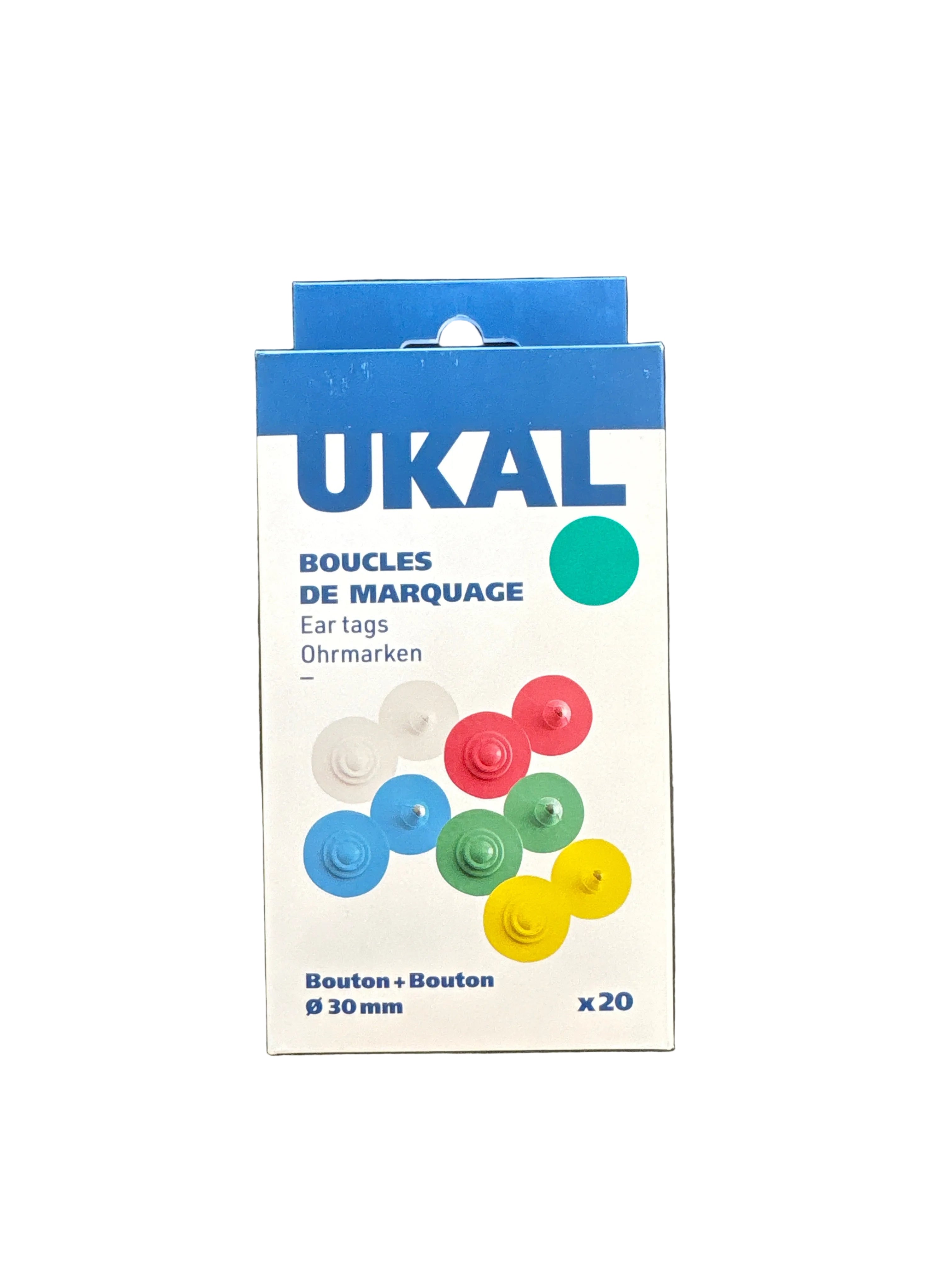 Bouton de marquage vierge avec embout UKALFLEX, (paquet de 20) - UKAL