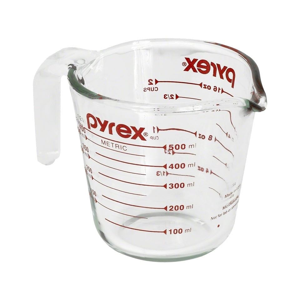 Measuring cup, glass, transparent - Pyrex