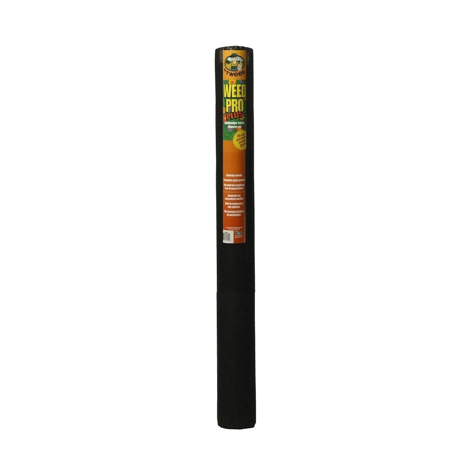 TWD LAWN & GARDEN - Professional Landscape, Weed Control Fabric, (6 ft x 300 ft) – Black 