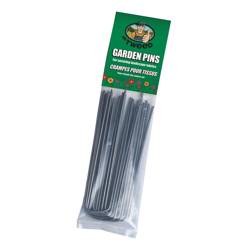 Crampes pour tissus horticoles et pour toile de paillage, 6" de long, 1" de large, acier (paquet de 12) -  TWD LAWN & GARDEN