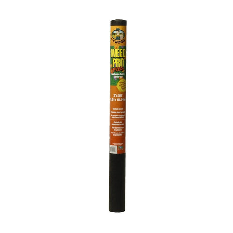 TWD LAWN & GARDEN - Professional Landscape, Weed Control Fabric, WeedPro Plus, WDWPP50NH, (3 ft x 50 ft) – Black 