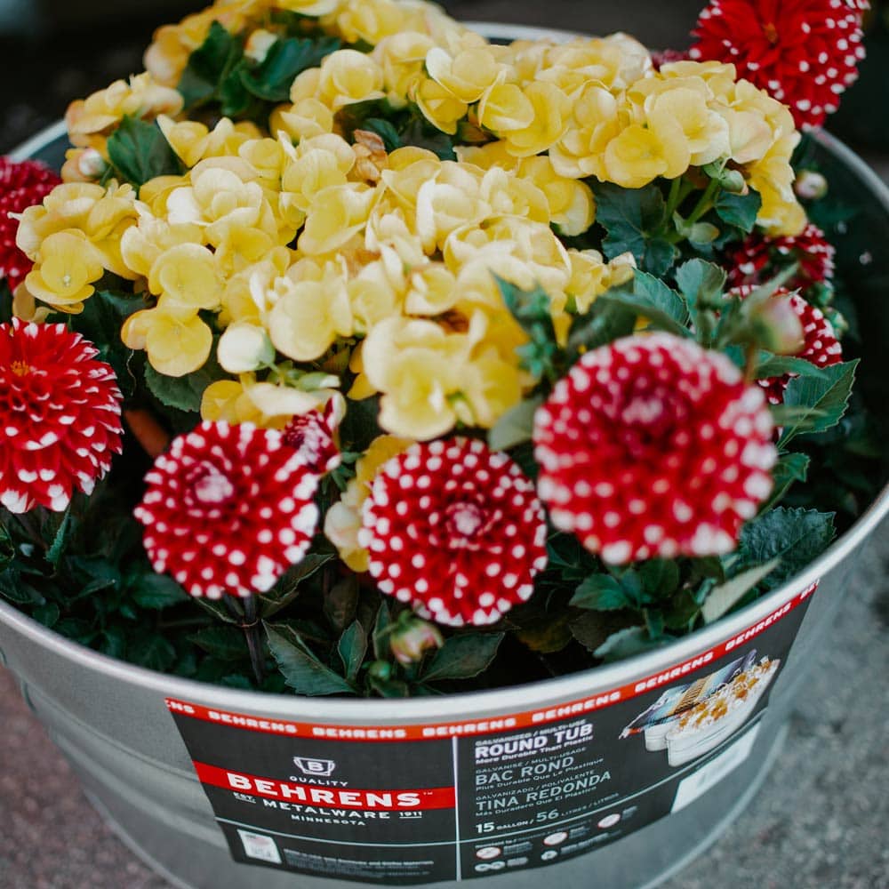 Behrens - 15 Gallon Galvanized Steel Round Tub 