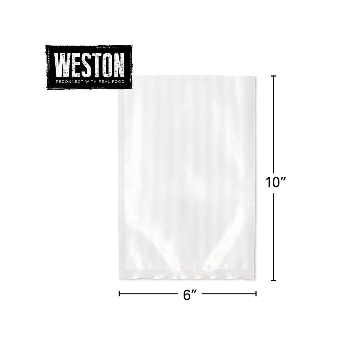 Weston® - Vacuum Sealer Bags, 6 in. x 10 in., 100 Pre-Cut Bags