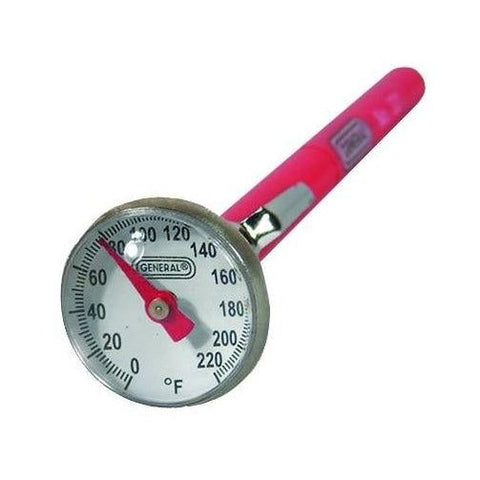 Thermomètre de poche analogique avec plage de mesure de 0° à 200°F - GENERAL
