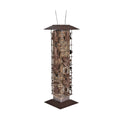 Rustic Leaf Bird Feeder, 2 lb, Metal, Hammered Bronze - Perky-Pet® Squirrel-Be-Gone®
