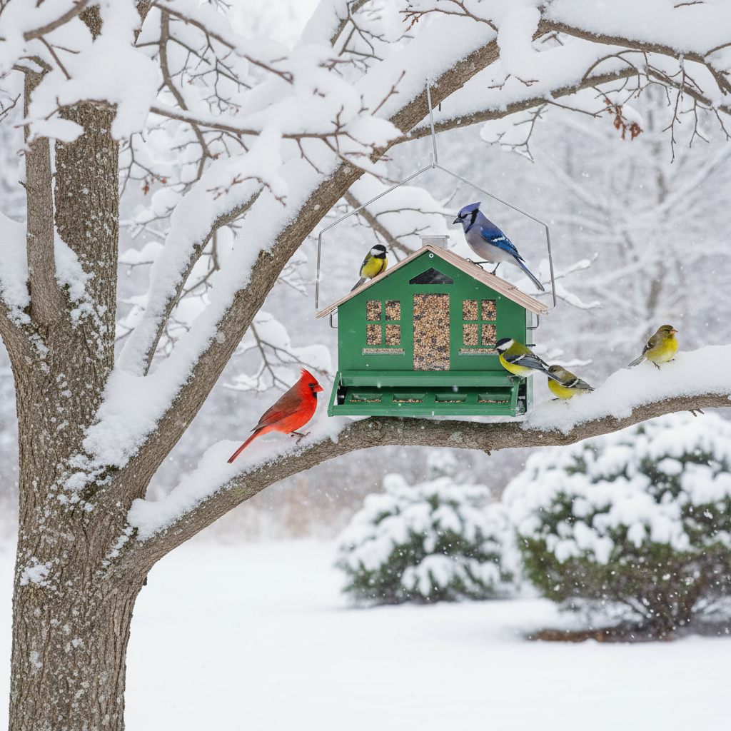 Perky-Pet® - Squirrel-Be-Gone® House-Style Bird Feeder 