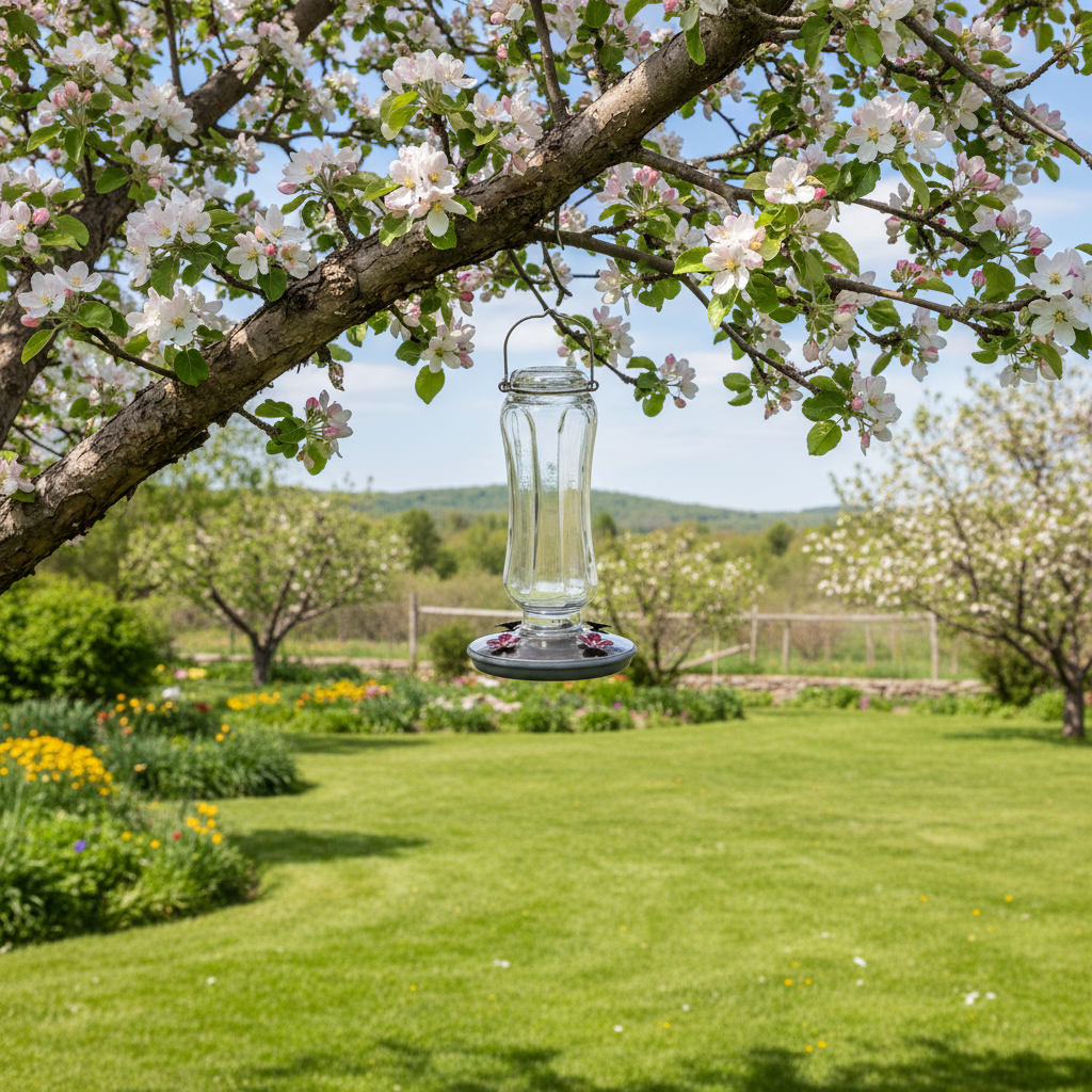 Mangeoire pour colibris, bouteille antique claire, 16 oz - Perky-Pet®