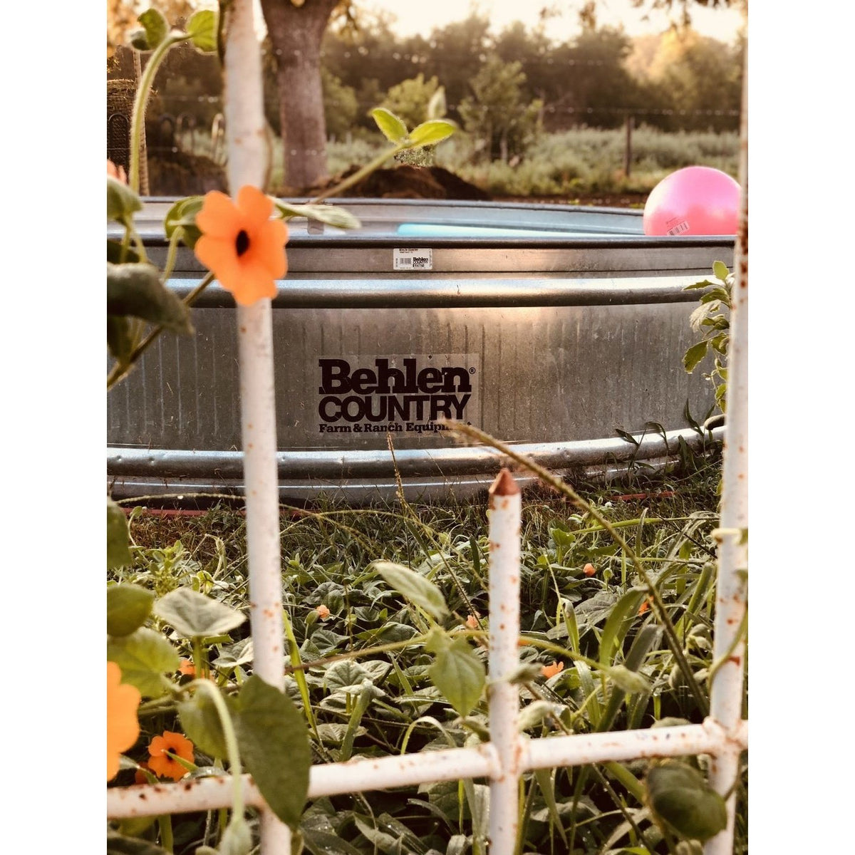 Réservoir rond galvanisé 6' - Behlen Country