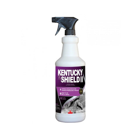 Répulsif insecticide pour chevaux, Kentucky Fly Shield II - Golden Horseshoe