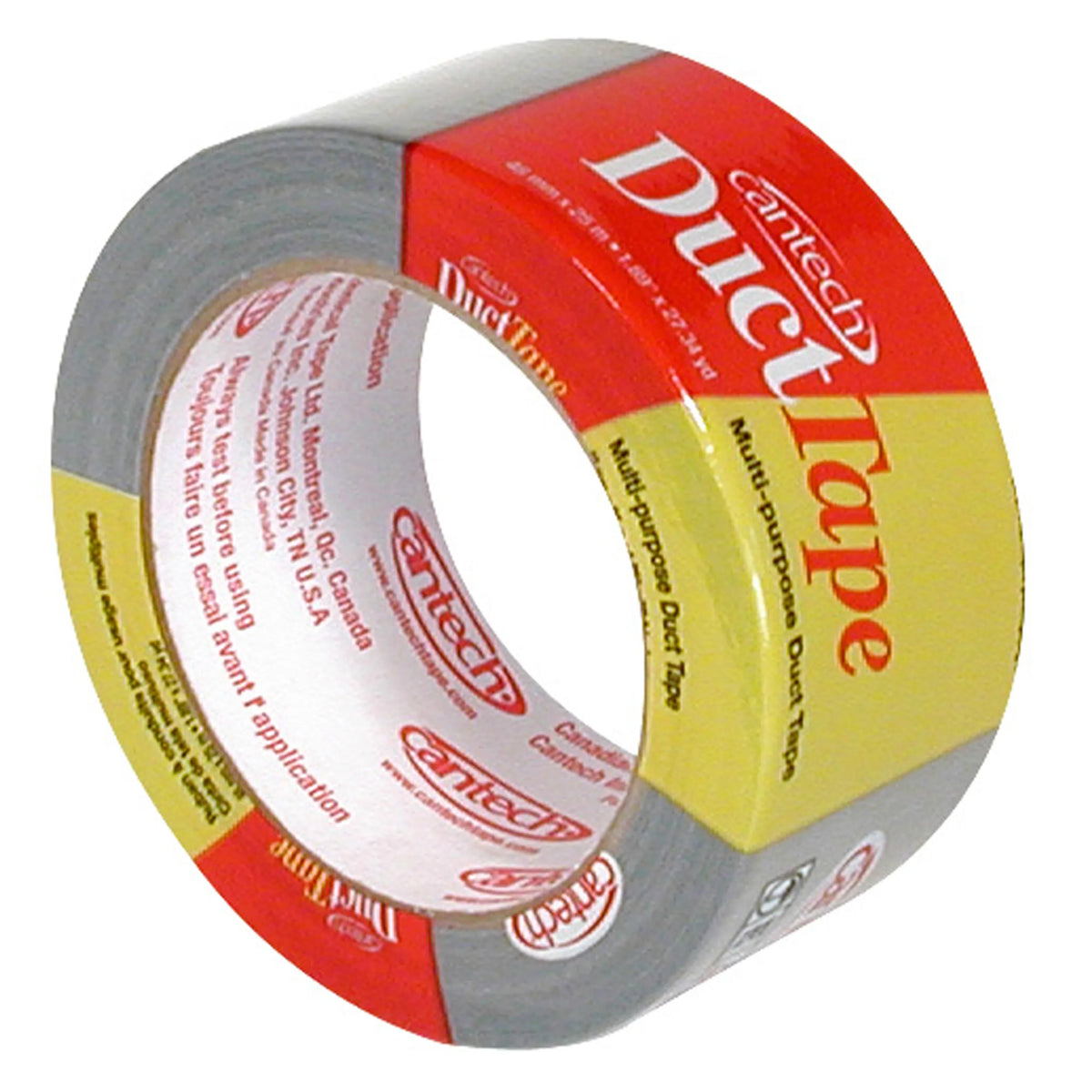 Ruban adhésif en toile gris, Duct Tape, 48 mm × 25 m - Cantech®