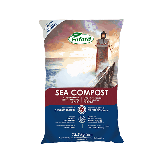 Compost BIOSOL avec tourbe, algues et crevettes - Fafard