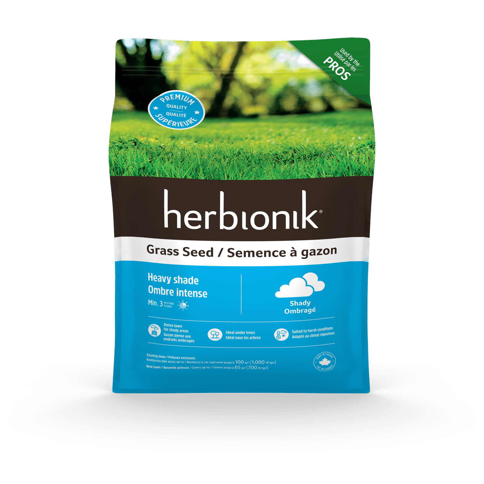 Herbionik - Ombre intense semence à gazon