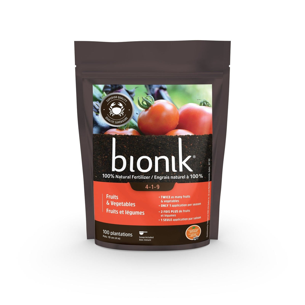 Bionik - Fruits & Vegetables Fertilizer - 4-1-9