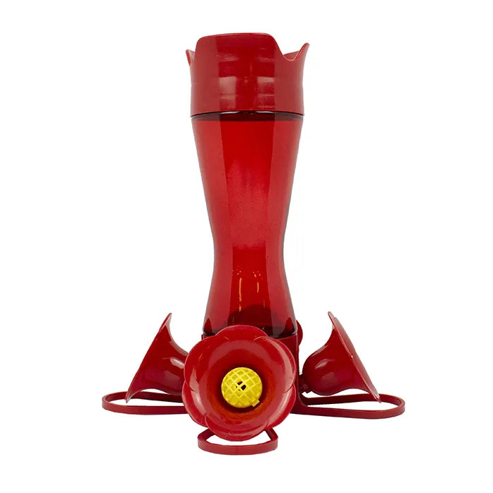 Perky-Pet® - Red Pinch Waist Plastic Hummingbird Feeder, 8 oz