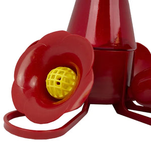 Perky-Pet® - Red Pinch Waist Plastic Hummingbird Feeder, 8 oz