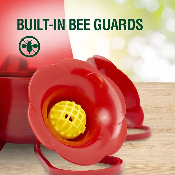 Perky-Pet® - Red Pinch Waist Plastic Hummingbird Feeder, 8 oz