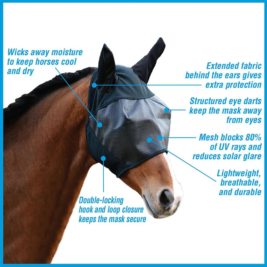 Absorbine® - Fly Mask With Ears, UltraShield® 