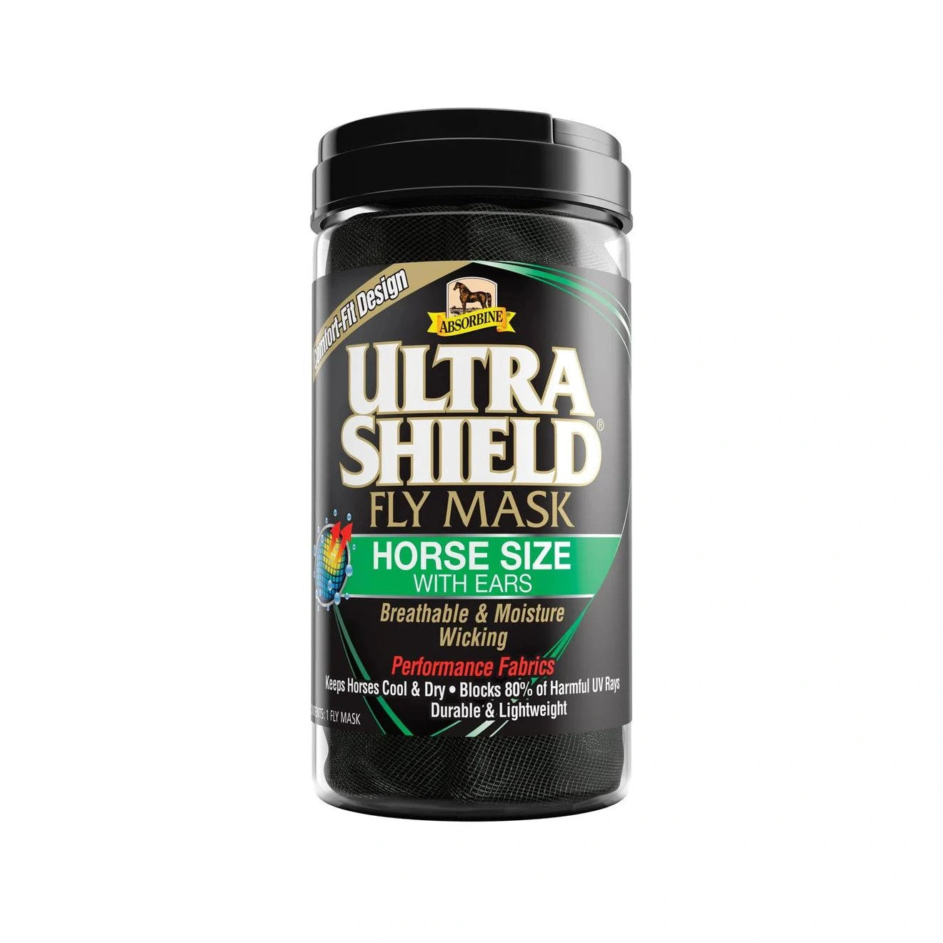 Masque anti-mouches UltraShield® avec oreilles - Absorbine®