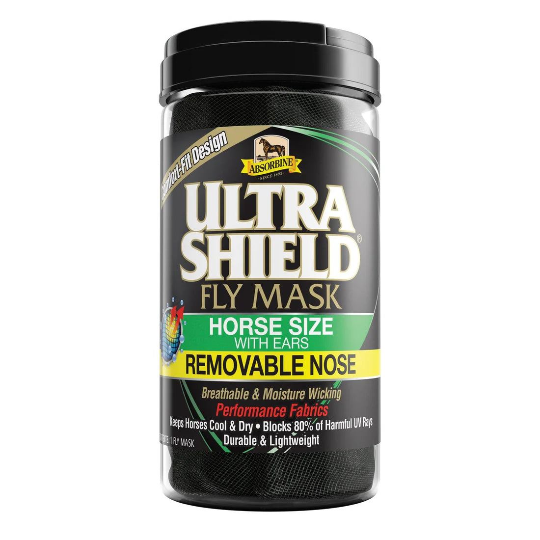 Masque anti-mouches UltraShield® avec nez amovible - Absorbine®