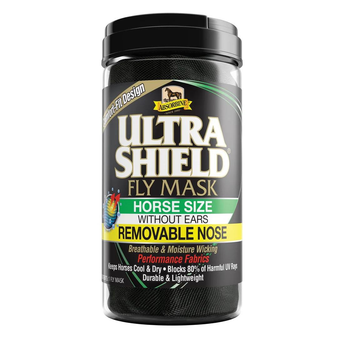 Masque anti-mouches UltraShield® avec nez amovible - Absorbine®