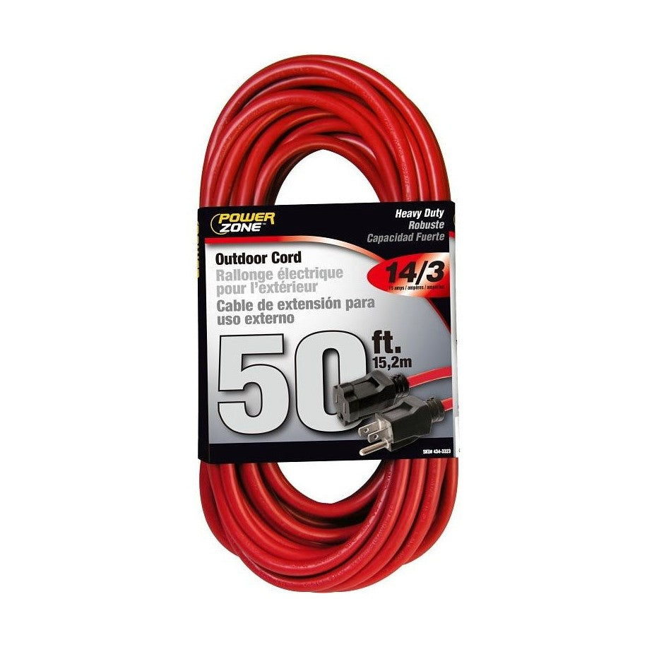 Rallonge extérieure, câble 14 AWG, (125 V), rouge - PowerZone