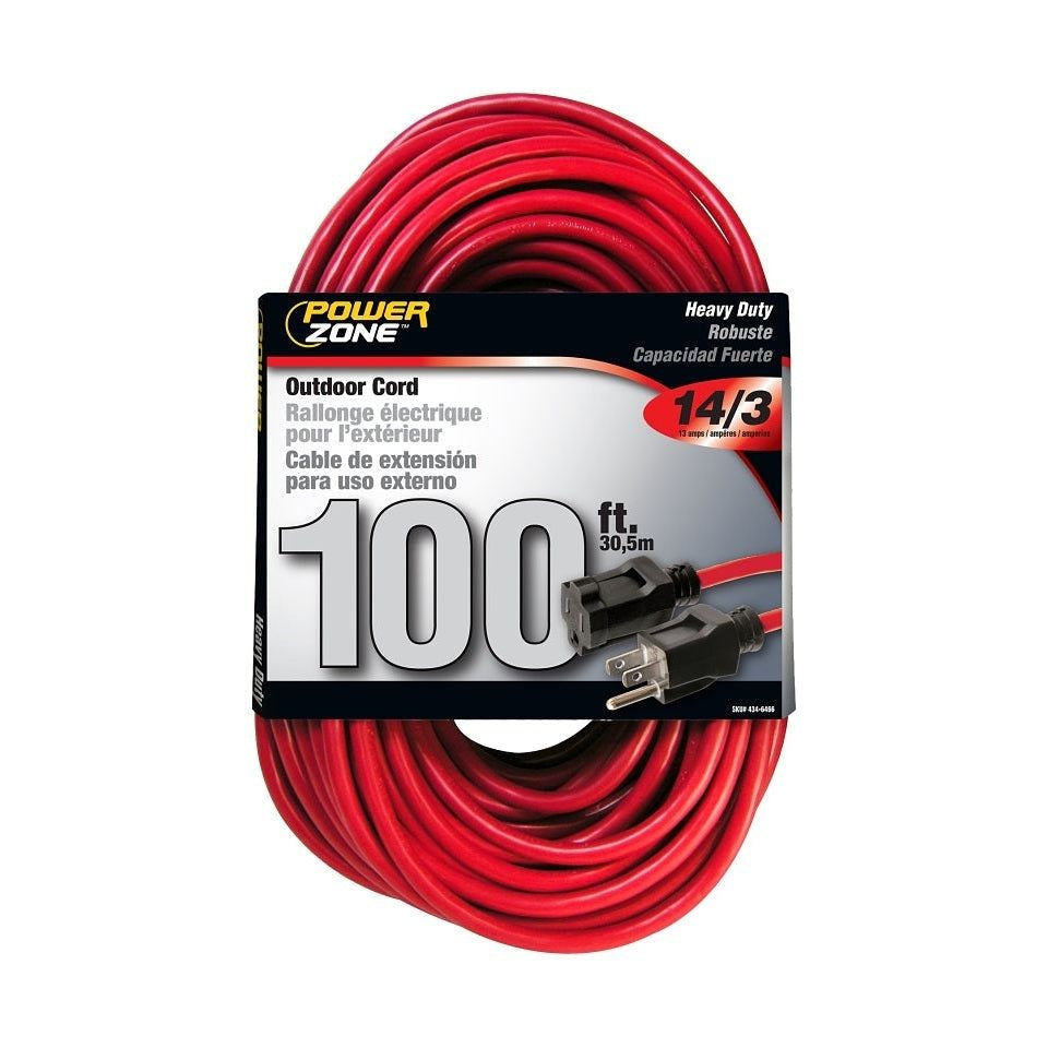 Rallonge extérieure, câble 14 AWG, (125 V), rouge - PowerZone
