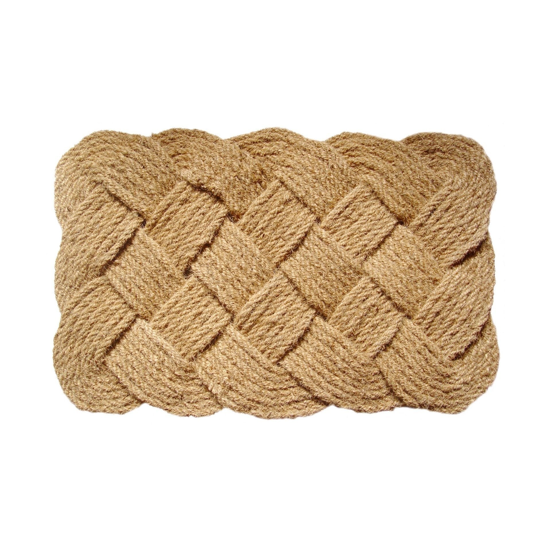 Entryways - Handwoven Coir Doormat - 24" x 36" Knot Pattern