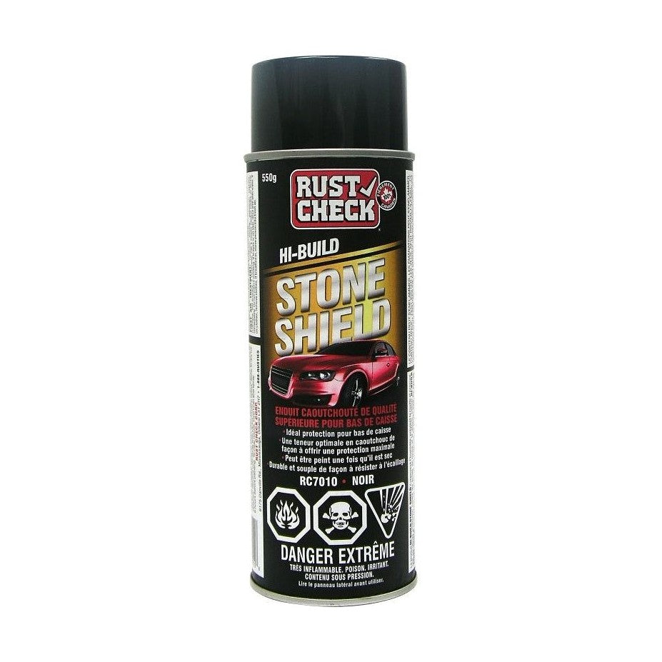 Peinture en aérosol antirouille pour bas de caisse, Stone Shield (550 g) - Rust Check