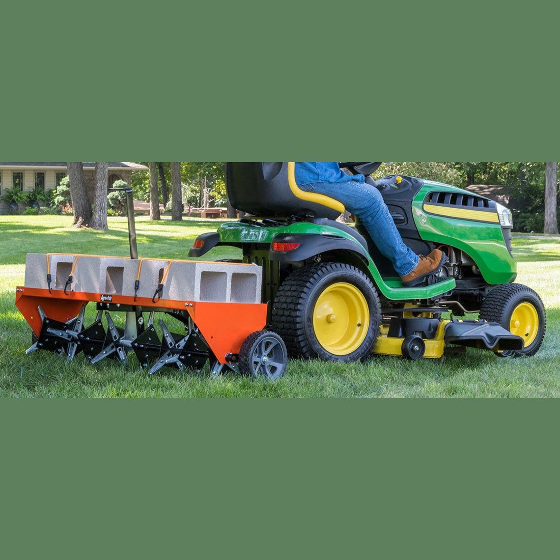 Agri-Fab - 48-inch Hollow Spike Aerator, 140 lb Capacity, 45-0299