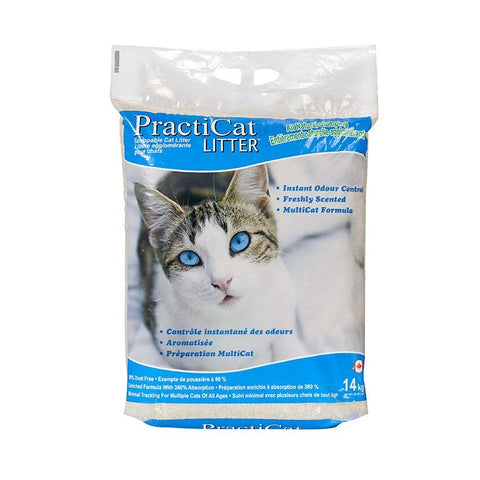 Litière pour chat agglomérante aromatisée - Praticat