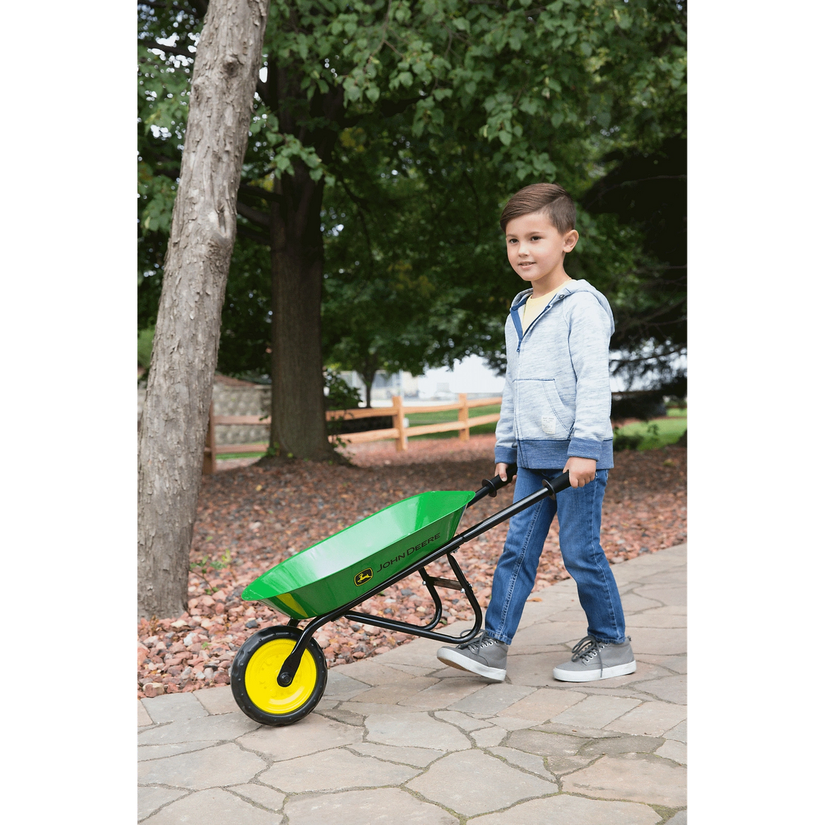 Brouette en acier pour enfant - John Deere