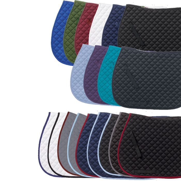 Turquoise contour English saddle pad