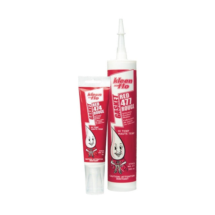 Fabricants de joints en silicone, Red 477, (300 ml) - Kleen-Flo