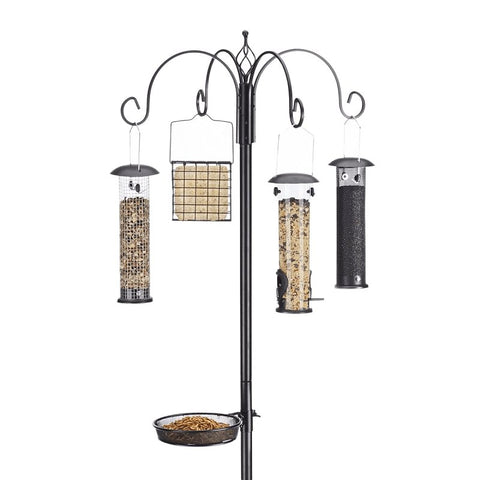 Station d'alimentation pour oiseaux Ultimate, métal, noir - North States