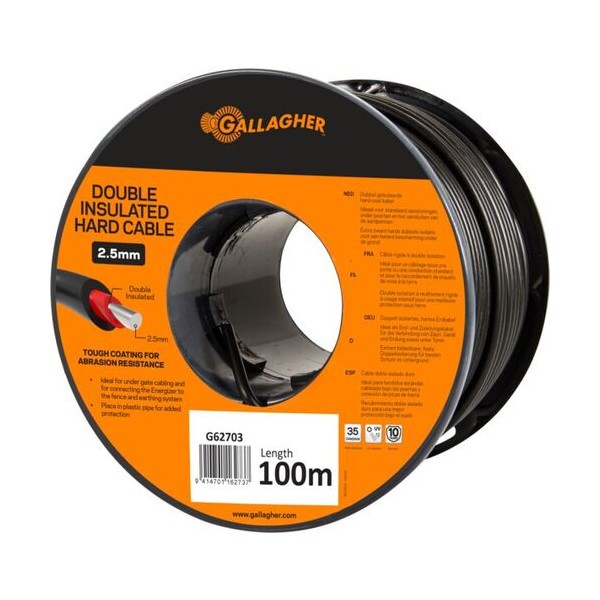 Câble double isolé 2,5 mm - Gallagher