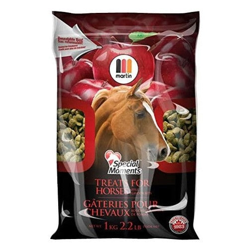 Gâteries pour chevaux, bouchées à saveur de pomme - Martin