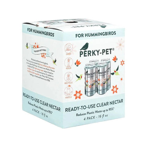 Nectar pour colibris prêt à l'emploi transparent 16 oz (paquet de 4) - Perky-Pet® 522
