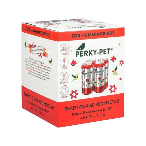 Nectar pour colibris prêt à l'emploi rouge 16 oz (paquet de 4) - Perky-Pet® 524