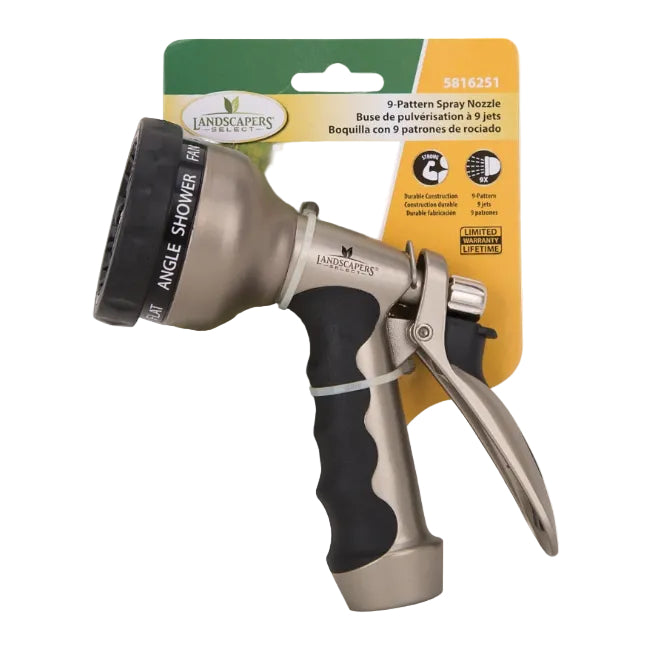 Landscapers Select - Nine Patterned Nozzle with Comfort-Grip Handle