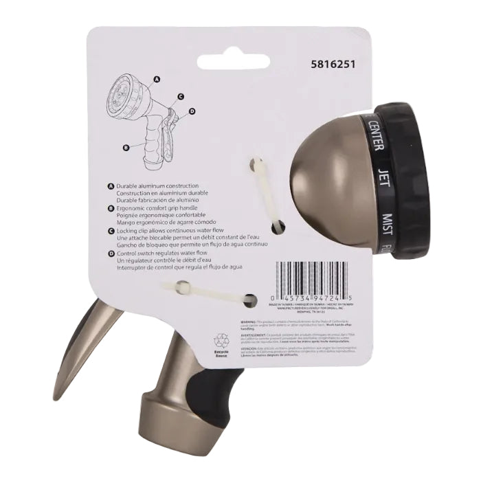 Landscapers Select - Nine Patterned Nozzle with Comfort-Grip Handle