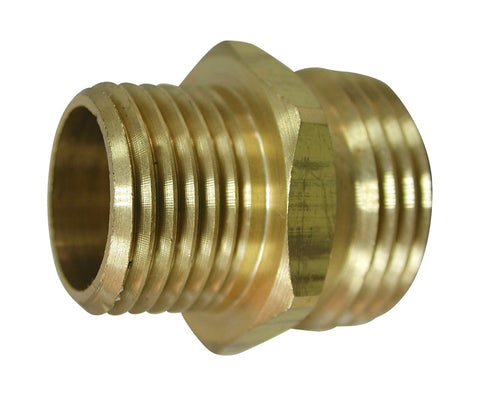 Landscapers Select - Garden Hose Adapter, 3/4 x 1/2 in, MHT x MIP, Brass, for Garden Hose 
