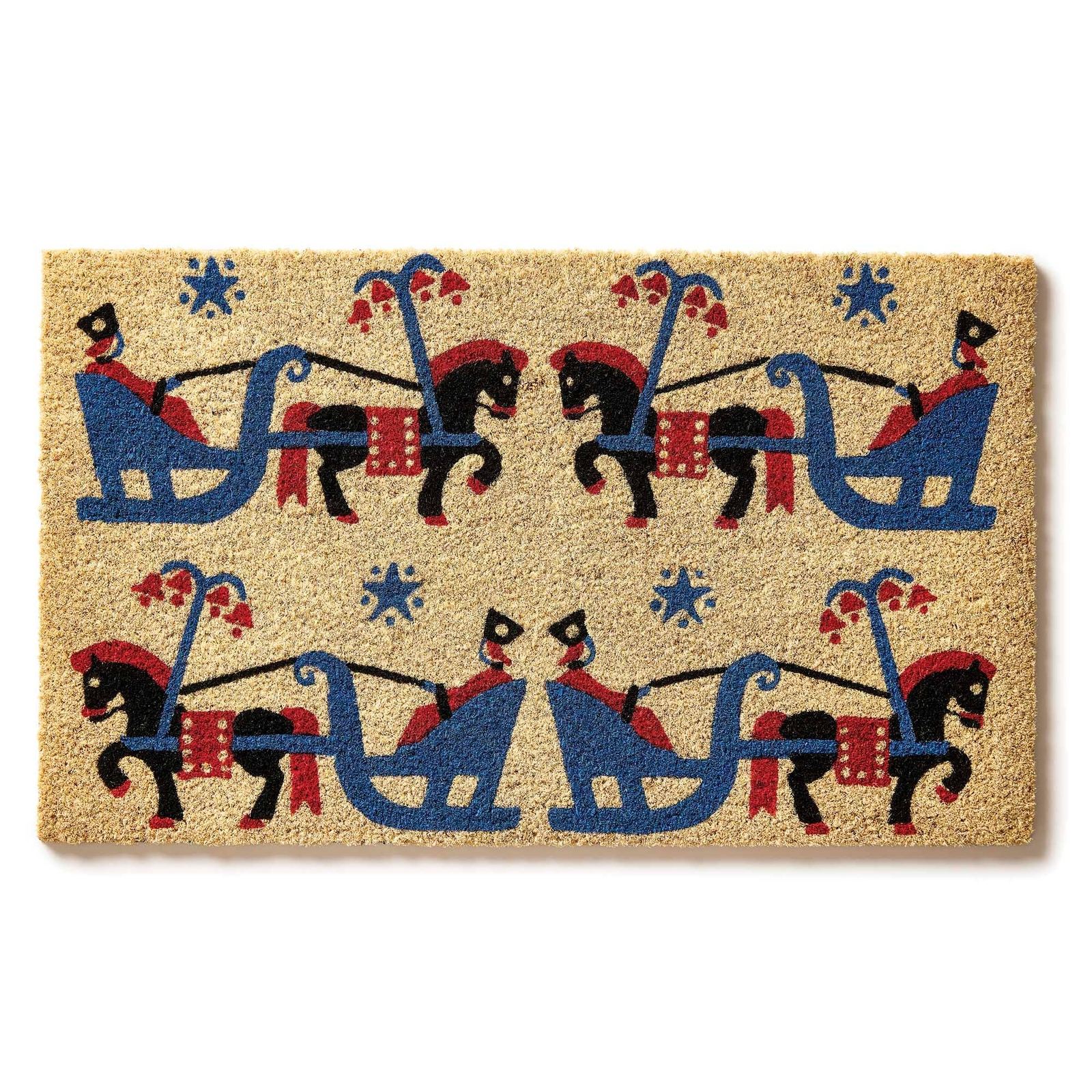 Victoria and Albert Museum Winter Sleigh Ride Coir Entrance Mat