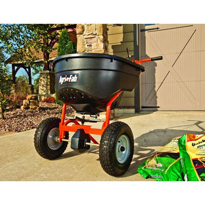 Agri-Fab - Professional Lawn Spreader with an 130 lb Capacity, Covering Approximately 1/2 Acre (25,000 sq ft) 