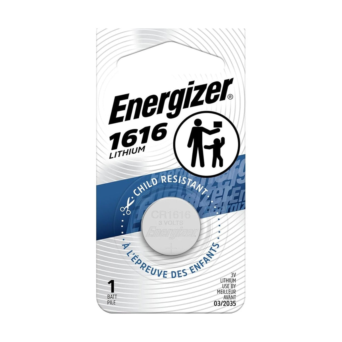 Energizer® MAX miniature battery, 1616 lithium 