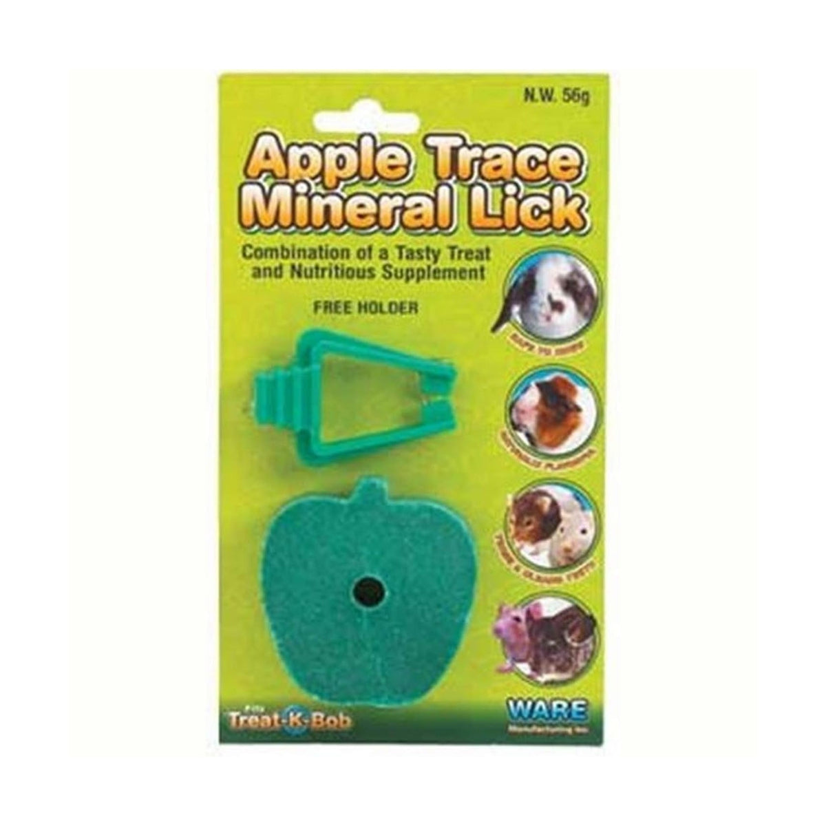 Pierre à lécher et support minéral saveur pomme