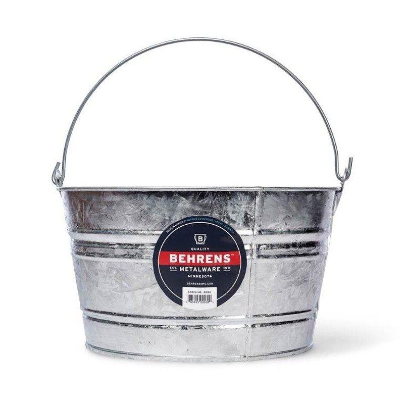 Bassine en métal galvanisé, 4.25 gal - Behrens