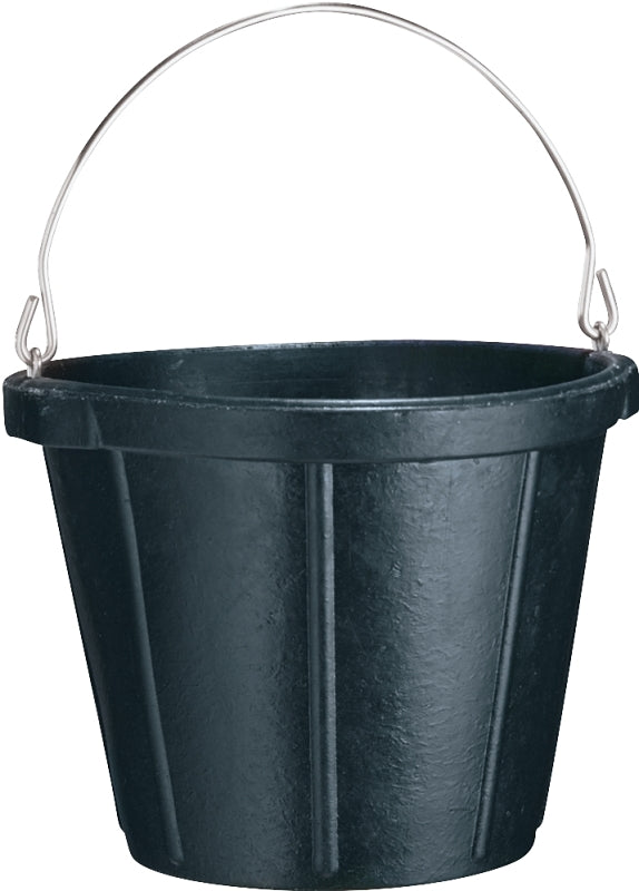 Seau en caoutchouc noir 10 pte (9,5 L) - Fortex-Fortiflex