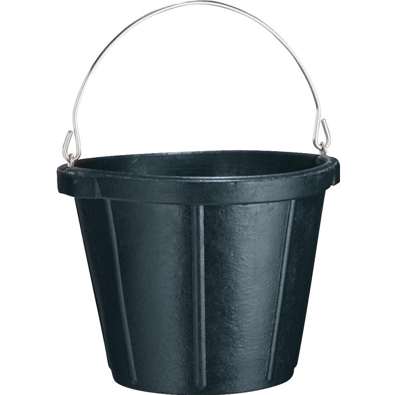 Seau en caoutchouc noir 10 pte (9,5 L) - Fortex-Fortiflex