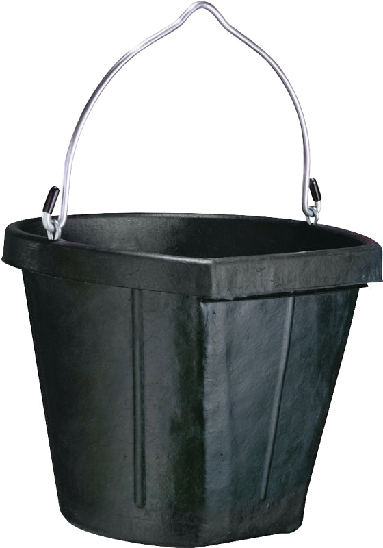Seau à côté plat 18 pte (17 L), noir - Fortex-Fortiflex