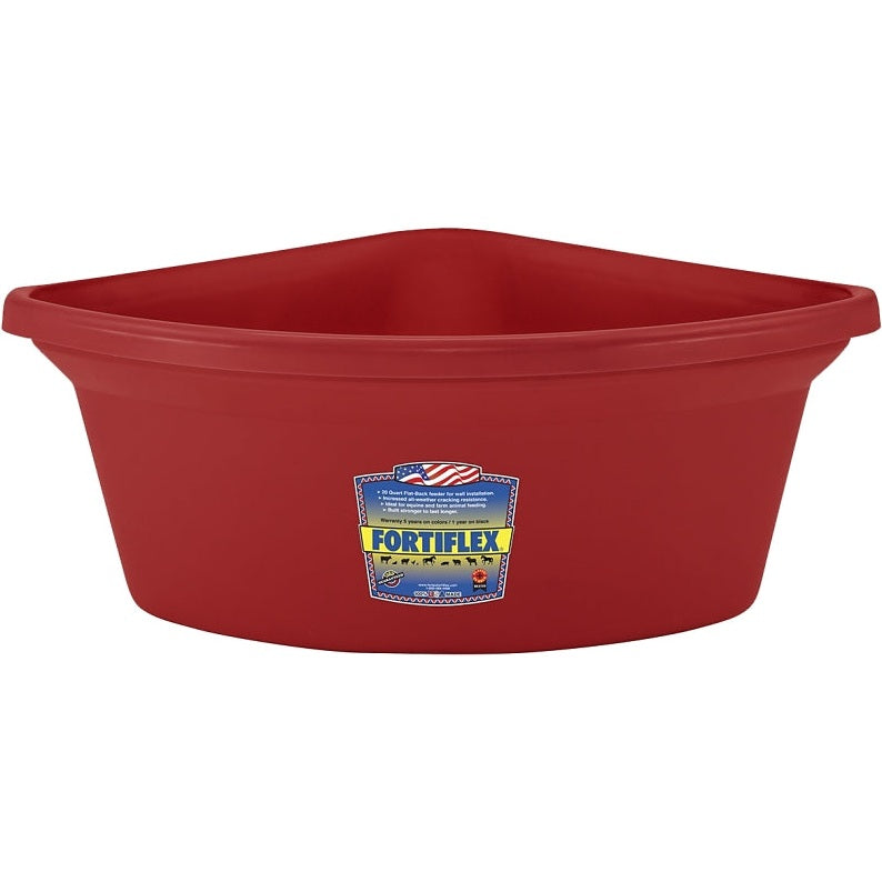 Mangeoire d'angle en polymère 24 pte (6 gal) - Fortiflex